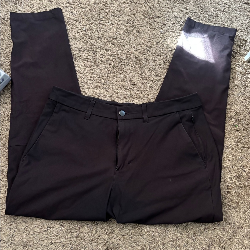 Men's Black Lululemon Commission Warpstreme Slim Pant